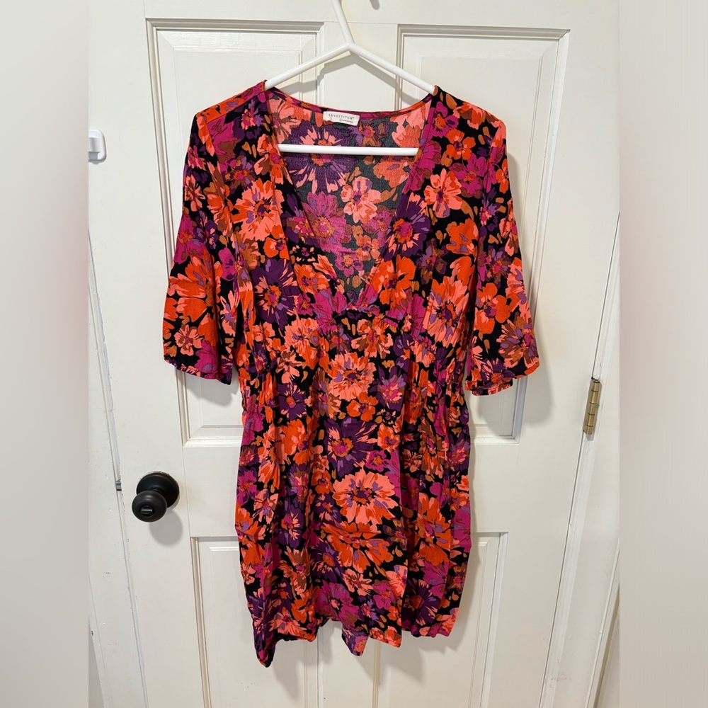 Maternity Dress Size L Floral NWOT